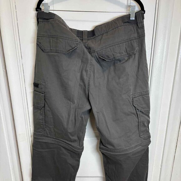 B.C. Clothing Co Convertible Pants Mens Size L(36) x 43 tall Olive Zip Off Leg - Picture 4 of 4